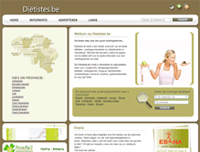 Tablet Screenshot of dietistes.be